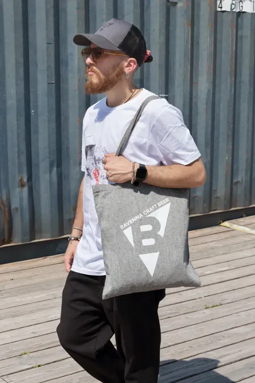 Birra Bizantina shopper in cotone logo birrificio