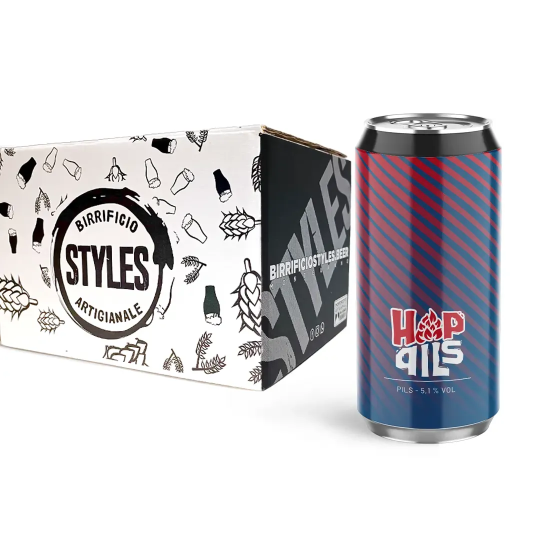 Styles HopPils Pils birra in lattina luppoli nobili