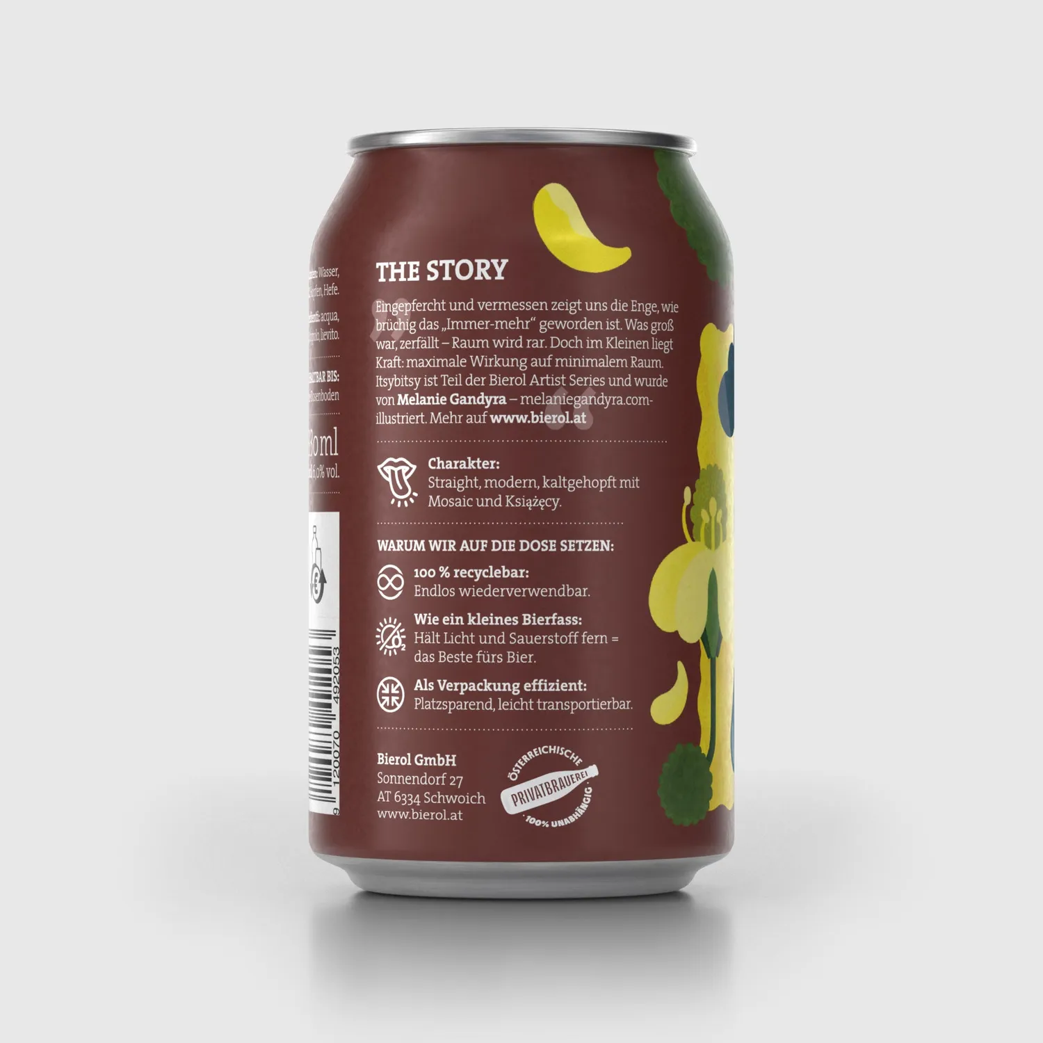 Bierol Itsy Bitsy Westcoast IPA birra Mosaic singola
