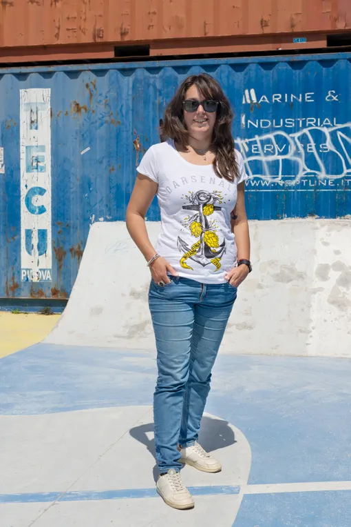 Birra Bizantina Ammiraglio t-shirt donna cotone