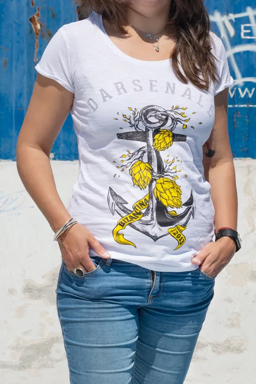 Birra Bizantina Ammiraglio t-shirt donna cotone