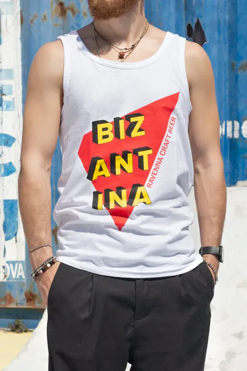 Birra Bizantina canottiera uomo logo birrificio