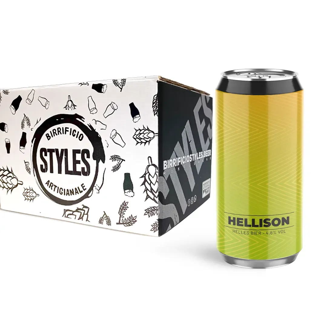 Styles Hellison Helles birra lager in lattina bionda
