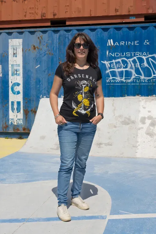 Birra Bizantina Ammiraglio t-shirt donna cotone