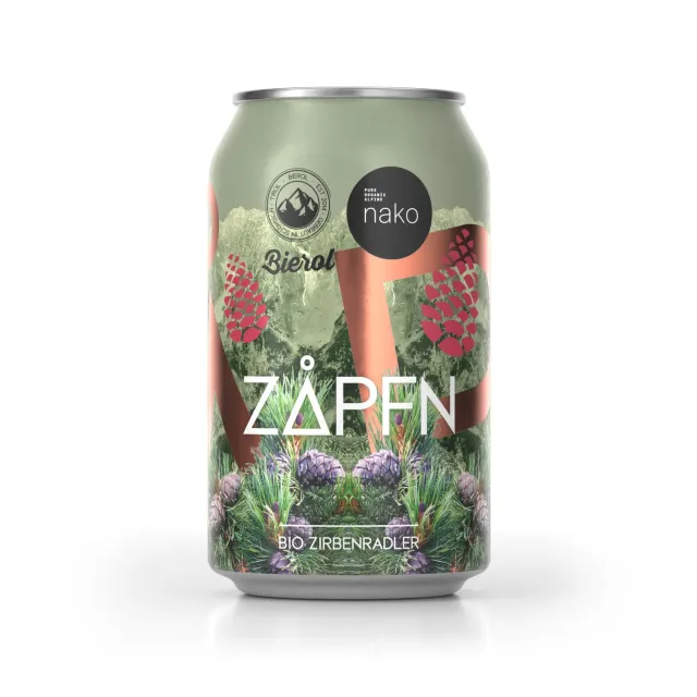 Bierol Zapfn Bio Zirbenradler Birra Lattina 33cl