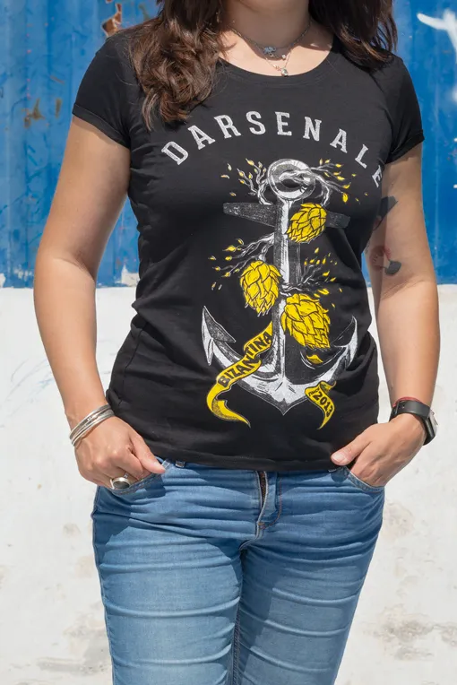 Birra Bizantina Ammiraglio t-shirt donna cotone